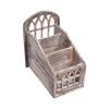 Vintage Style Remote Control Holder Wooden Desktop Storage Box Desktop Organizer  Office