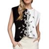 Women's Cap Sleeve Top Summer Printed Tank Top Basic T-Shirt Casual Loose