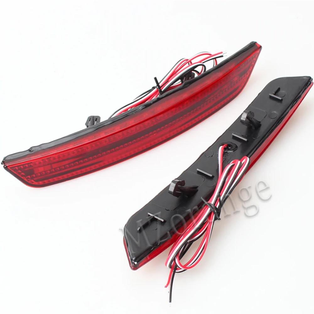 1 Pair LED Rear Bumper Lights for Ford Mondeo Sedan 2007-2010 Rear Bumper Reflector Driving Lamp Brake Stop Light Rear Fog Lamp