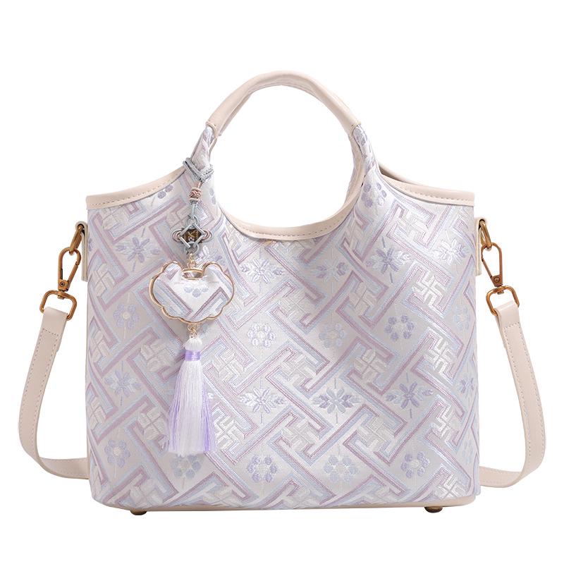2026 Guangxi Zhuang Brocade Women's Heritage Bag: Versatile Handheld, Shoulder, and Crossbody