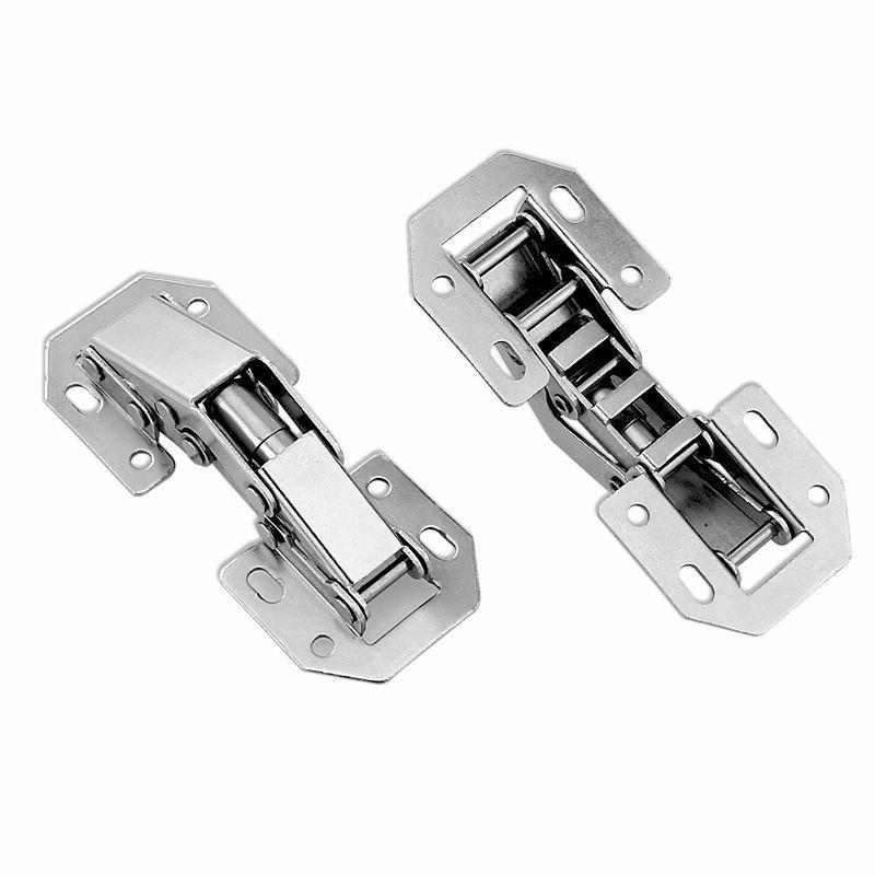 1/3/5pcs Cabinet Hinge 90 Degree No-Drilling Hole Cupboard Door Hydraulic Hinges Soft Close With Screws Furniture Hardware