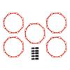 5 Pack Agility Rings 19.69inch Training Tools for Football And Rugby