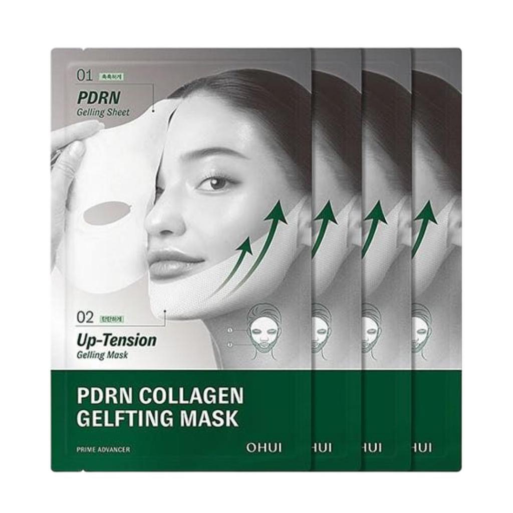 O HUI PDRN Collagen Gelfting Mask 4 Sheets Elasticity & Lifting Solution