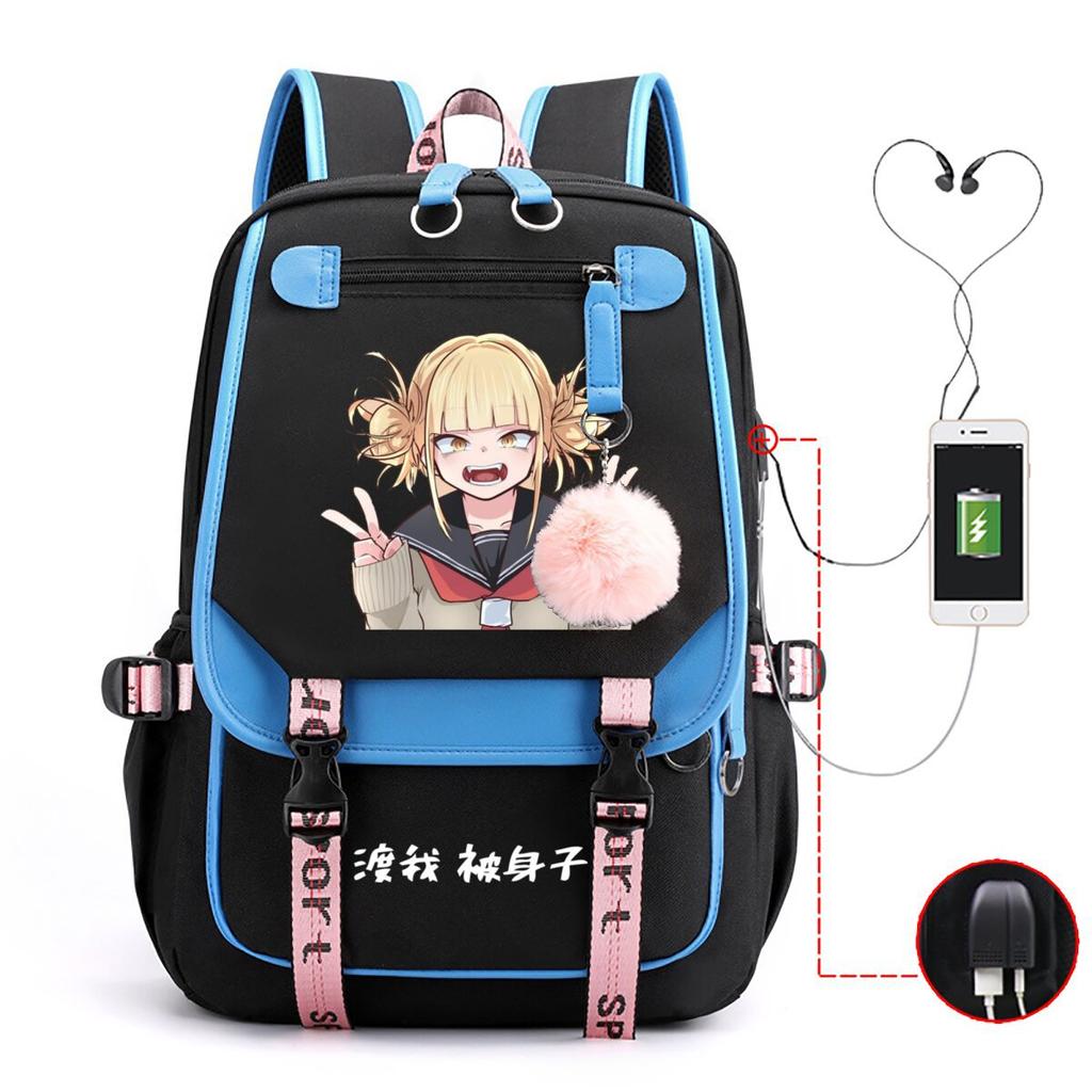 My Hero Academy Has the Same Peripheral Backpack, Animation Two-dimensional Printing, Primary and Secondary School Schoolbag.