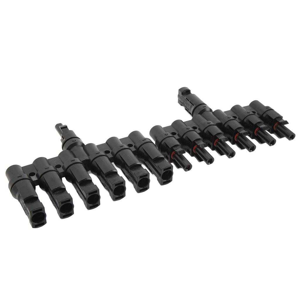 2PCS Solar Panel T Branch Connectors 1 to 6 Solar Branch Connectors Splitter Adapter for Parallel Connection