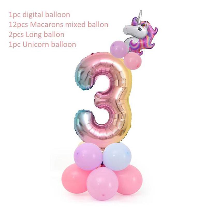 Unicorn Party Supplies Tableware Set Unicorni Paper Cup Plate Cake Topper Kids Happy Birthday Party Baby Shower Girl Decorations