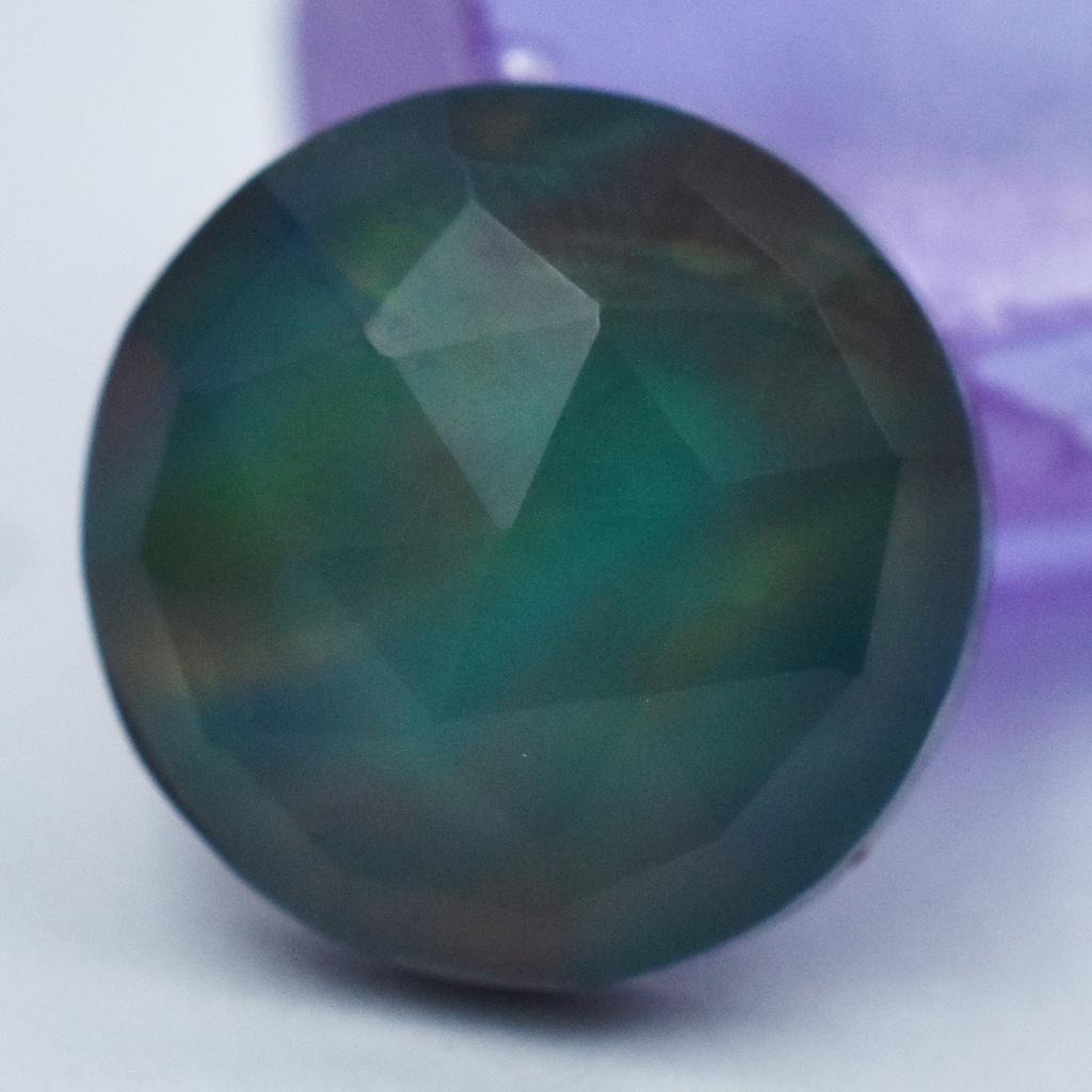Lab-Created Opal Loose Gemstone 11.05 Ct Round Cut Multi-Color October Birthstone for Jewelry Making