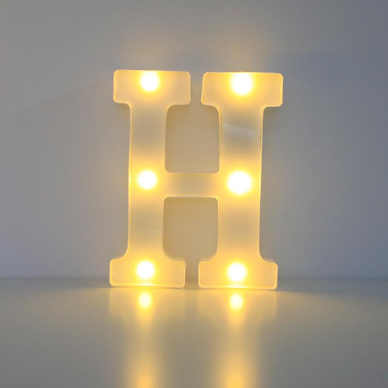 Romantic Letter & Number Lamp - Birthday Proposal Surprise Scene Decoration