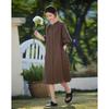 Women's Summer Cotton Lantern Sleeve Midi Dress