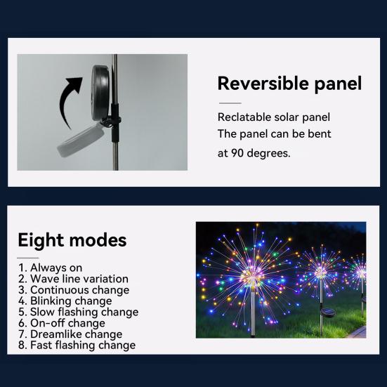 Solar Dandelion Garden Light, Outdoor Solar Powered Dandelion Lamp with Stake, Waterproof Solar Pathway Light for Yard Lawn