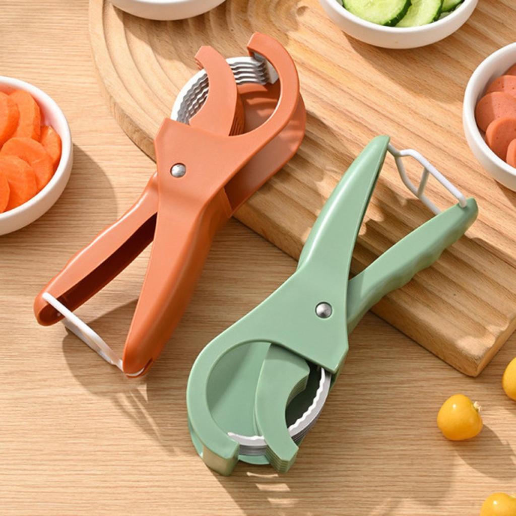 Banana Cutter Slicer Portable Manual Fruit Slicer Creative Vegetable Slicer Kitchen Gadgets Chopping Tool Press Slicer