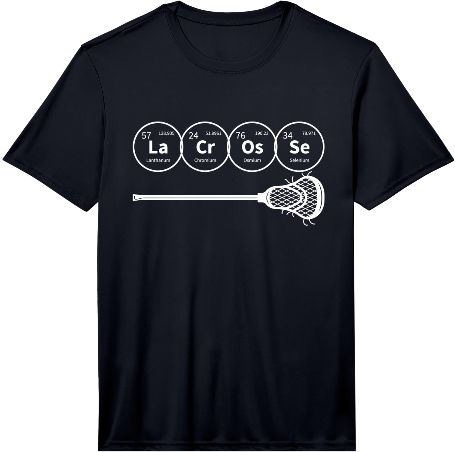 Lacrosse Periodic Table of Elements Chemistry Gift Performance Unisex T-Shirt XXL
