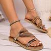 Fashion Flats Women Slippers Fashion Retro Casual Shoes Walking Cozy Flip Flops Summer Woman Sandals 2025 New Trend Beach Female Zapatos