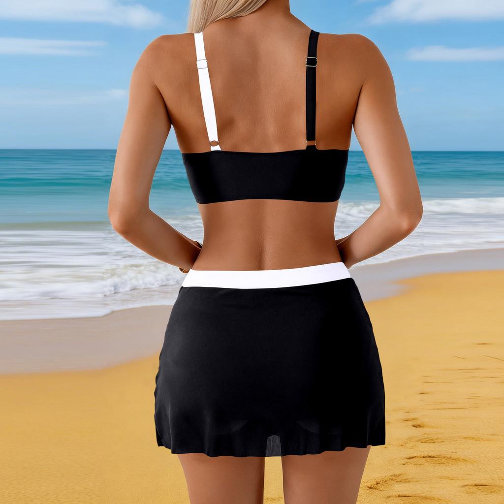 Women Swimsuit With Shorts Flowy Two Piece Swimsuits Bathing Swimwear