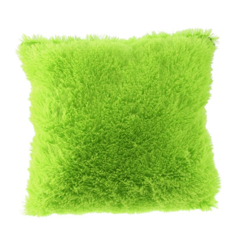 Cushion Cover Plush Velvet Fur Fluffy Sofa Soft Cushion Cover Throw Pillow Case Nordic Home Decoration Pillow Cover 4141cm светло-зеленый 1360₽