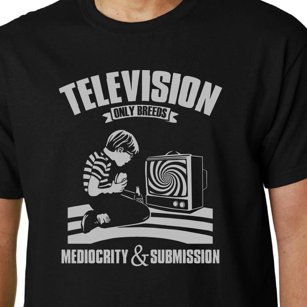 

Television Only Races Mediocrity & Submission T-Shirt Funny Quote- 4XL
