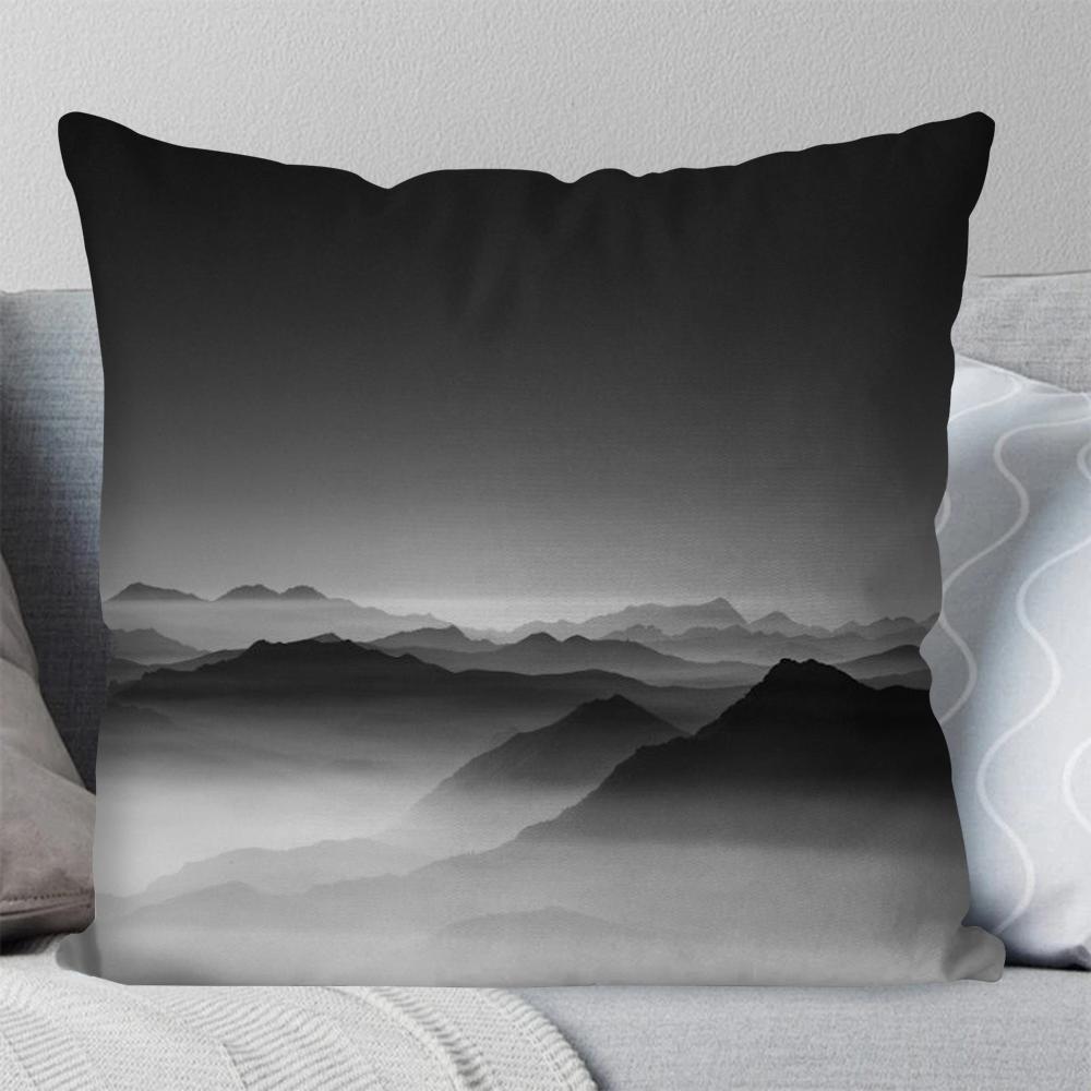 

1pc Black And White Minimalist Line Colors Pillow Case SquarePillowBedroomSofaLeisure ComfortCarLivingRoom Home Decoration 40X40 16x16Inch