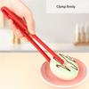 Silicone Bread Clip One-piece Design Anti-hot Anti-slip Multifunctional Food Holder Spaghetti Tongs Kitchen Tools Accessories