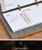2026 Custom Leather Business Desk Calendar Set with Logo - Creative Office Desktop Ornament Gift Box