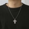  Orthodox Jesus Cross Necklace Men Stainless Steel Christian Prayer Crucifix Double-sided Religious Amulet Jewelry Gifts