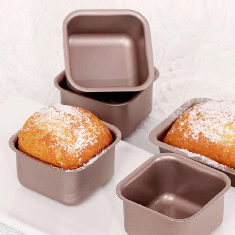 Quadratische Kuchenform 3 Stück/Set Küchenbackwerkzeuge Niedliche Mousse-Tasse Küche