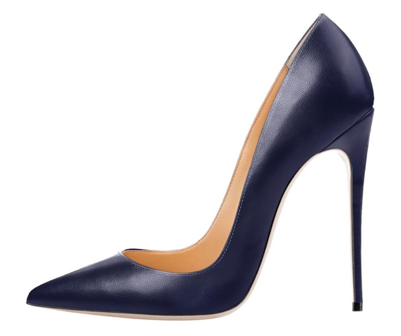 Zapatos de marca para mujer, tacones altos, zapatos de mujer, zapatos de tacón de aguja, zapatos para mujer, tacones altos negros, zapatos de boda de cuero PU fgb7