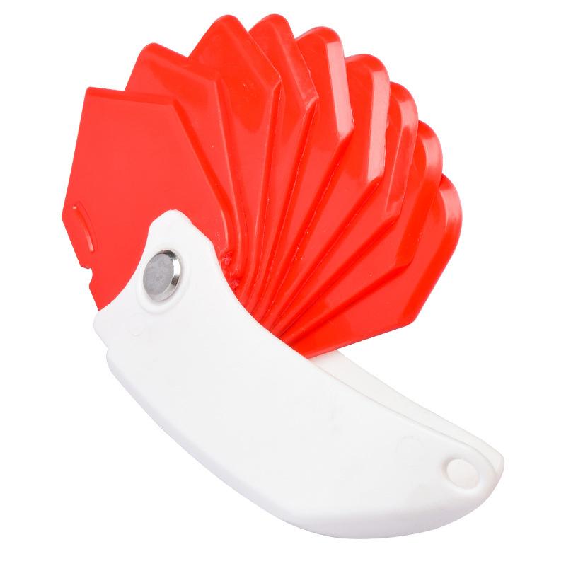 

Multi-function Scraper Glass Glue Trimmer Sealant Applicator Scraper For Tile Window Grout Edge Removal Glue Scraper Nine-in-one червоний