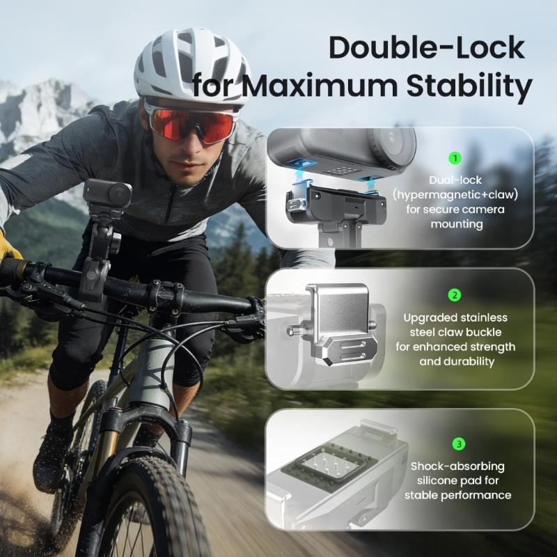 Magnetic Quick Release Mount for Camera Nylon Base with Charging Port Multiple Angle Adjustment