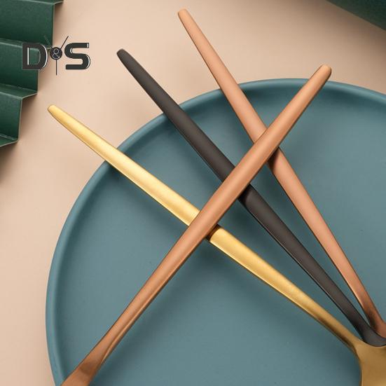 24 ks Sada nádobí z nerezové oceli Sada zrcadlového leštěného příboru pro domácí restauraci Vidličky Sada kráječů lžiček pro každodenní použití