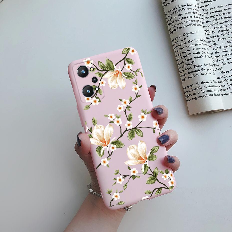 For Realme GT Neo 3T Case Realme GT Neo 2 GT2 Cover Rainbow Flower Soft Silicone Protective Phone Bumper Realme GT Neo 3T 2 Case