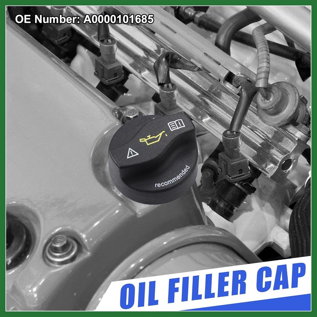 Motoforti Engine Fuel Tank Cap Gas Oil Filler Plug Cover Replace A0000101685 for Mercedes-Benz A-Class 1997-2017 Black Long-lasting