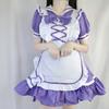 Black maid dress, innocent and cute maid dress princess dress cos costume, anime cosplay costume