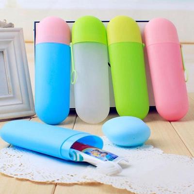 Porta tappo Crema dentale Spazzolino da viaggio portatile Scatola portaoggetti per uso domestico Porta tazza da esterno