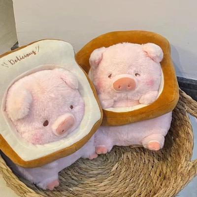 30cm Kawaii Anime Lulu Pig Pane Peluche Carino Animali di Peluche Maialino Toast Bambola Giocattoli per Ragazza Regali di Compleanno per Fidanzata Coppia