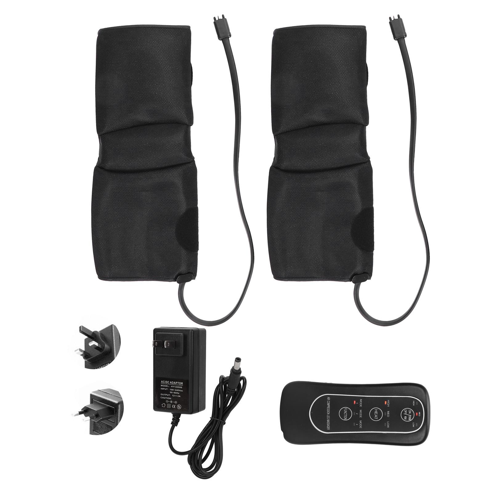 

Воздушный компрессионный массажер для ног с бытовым отоплением, регулируемое устройство для массажа ног, 100‑240 В