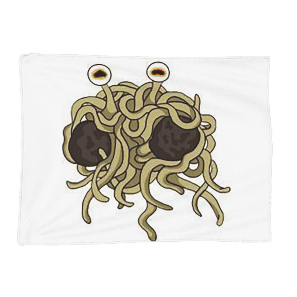 The Flying Spaghetti Monster Flying Spaghetti Monsterism FSM Blankets Flannel Throw Blanket Plush for Living room Travel Couch