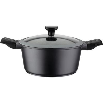 Cast Aluminium Pot - GSW - EASY CLICK - 20 Cm - Induction - Black