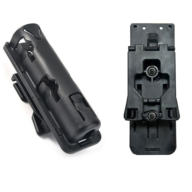 Universeller taktischer Schlagstockhalter 360 Grad Drehung Einziehbarer Schlagstockkoffer Holster Selbstverteidigung EDC Outdoor Jagd Survival Werkzeug