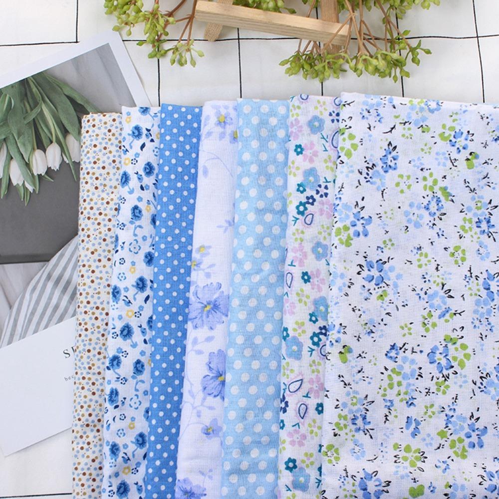 7Pcs 50*50cm Pre-cut Cotton Cloth Cotton Fabric Bundle Quilting Fabric  Patchwork Quilt Making