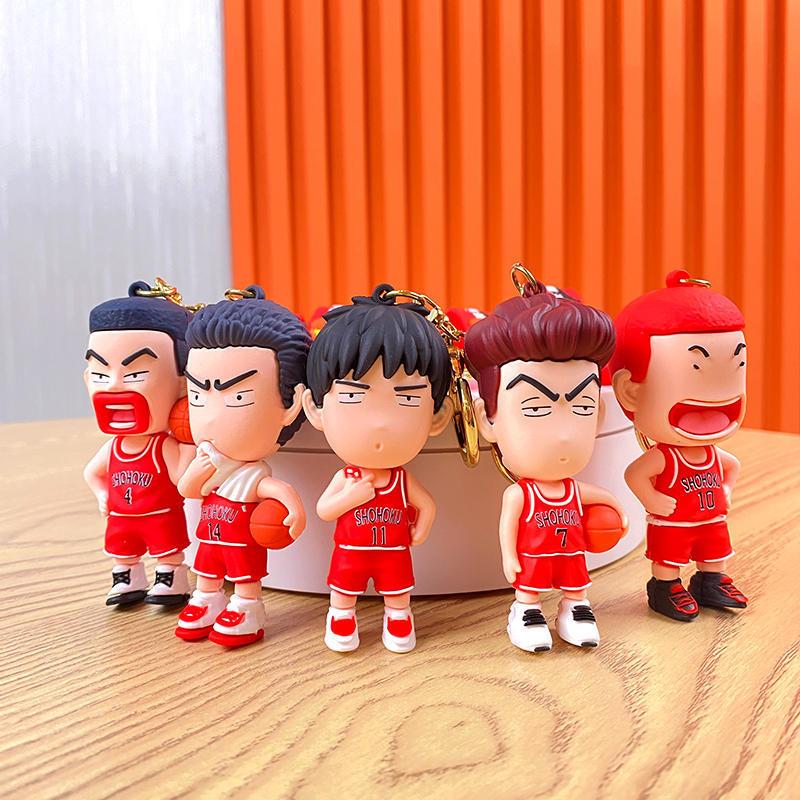 Slam Dunk Anime Schlüsselanhänger Sakuragi Hanamichi Niedlicher Anhänger Schlüsselanhänger Ornamente Zubehör Schmuck für Geburtstagsgeschenke