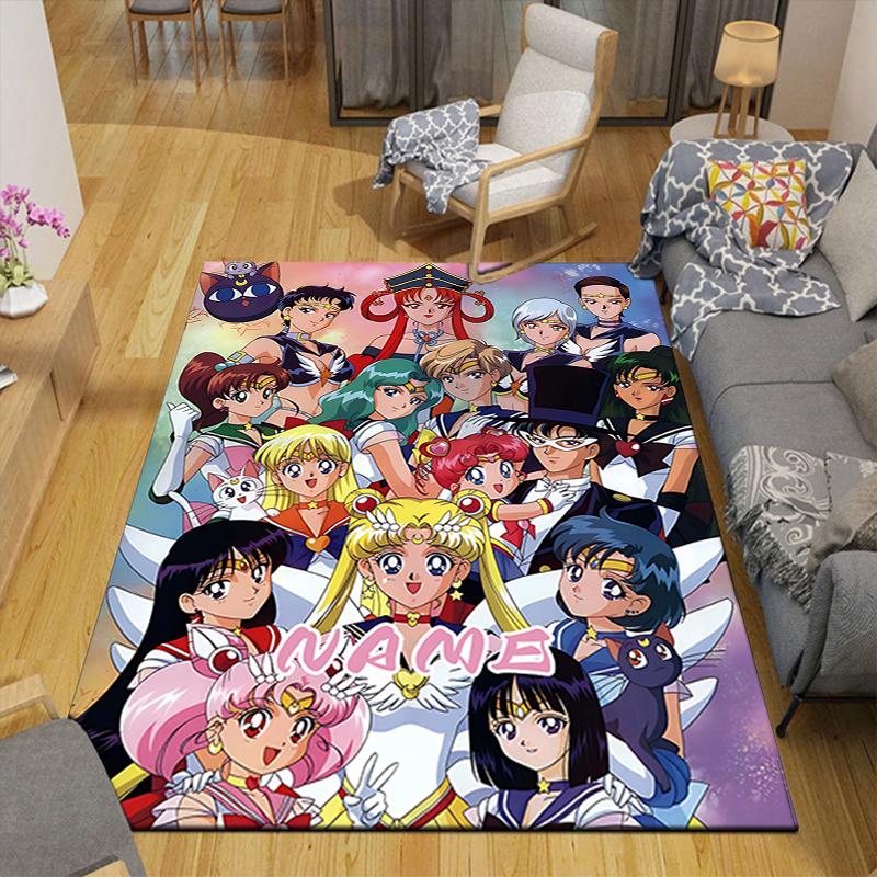 Custom 1Pc Sailor Moon Adventure Rug Office Carpet Indoor Outdoor Entrance Doormat Nonslip Soft And Comfortable Living Room D2915244