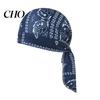 Turban Cap Cooling Hat Paisley Pattern Elastic Fit Adjustable Straps Retro Bandana Headscarf Breathable Sweat-Wicking Fabric Outdoor Cycling