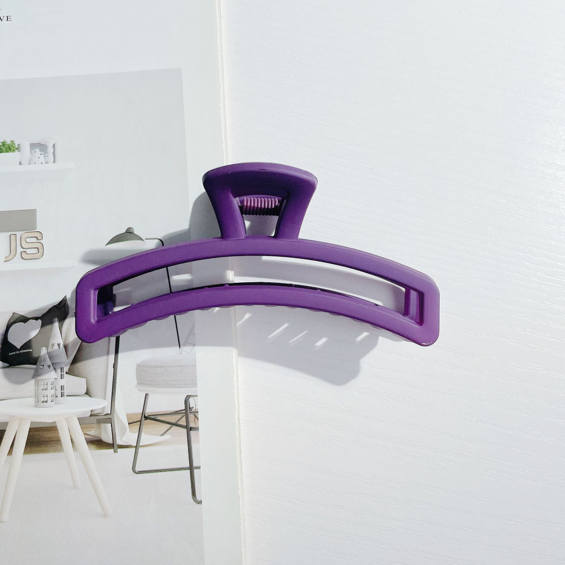 

Matte Unique 10cm Purple Hair Claw Clip For Women Handcrafted Retro Accessories Hair