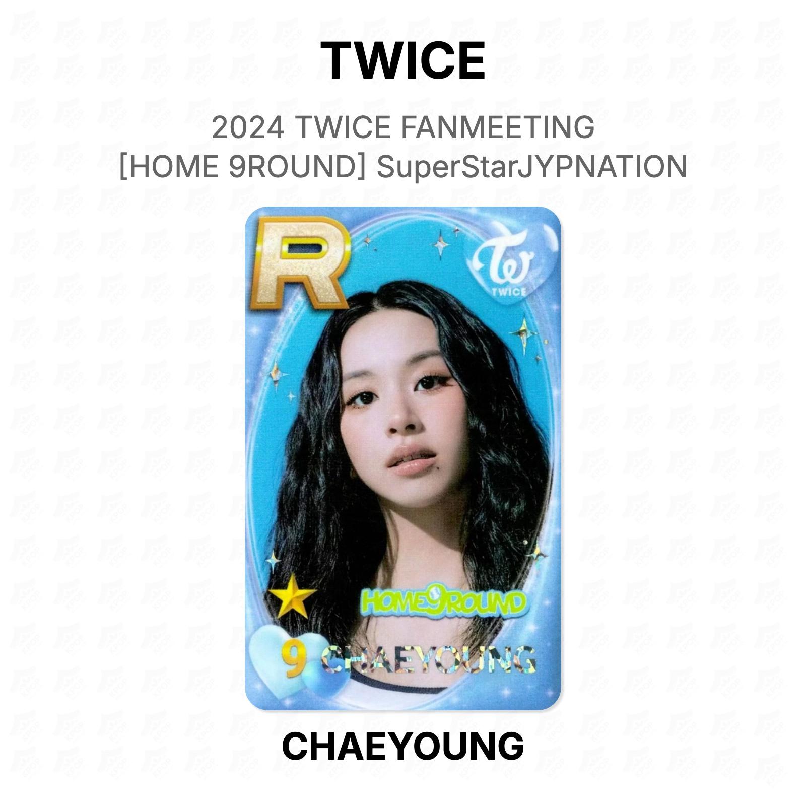 TWICE 2024 TWICE FANMEETING [HOME 9ROUND] SuperStarJYPNATION Official Photocard CHAEYOUNG