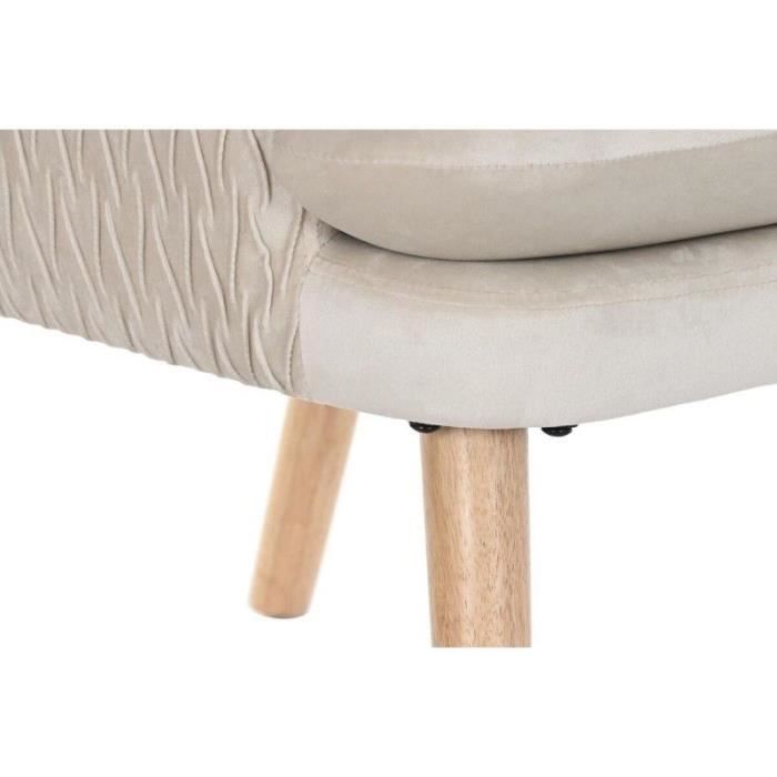 Siège - LANA DECO - Thyann - Naturel Beige - Bois - Polyester - 1 place