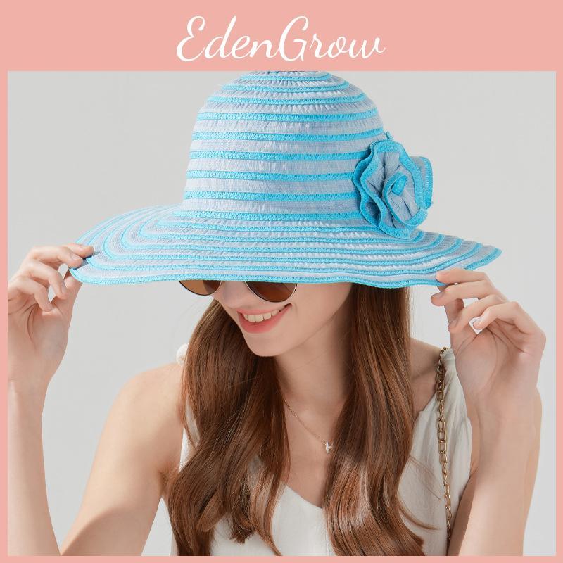 Summer Straw Sun Hat With Large Brim And Ventilated Design For Travel Beach And Outdoor Activities