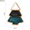 28cm Full Set Ceramic Bamboo Christmas Tree Tray Snack Plate Fruit Bowl Dish Plate Tableware Breakfast Tray Kitchen Home Supply