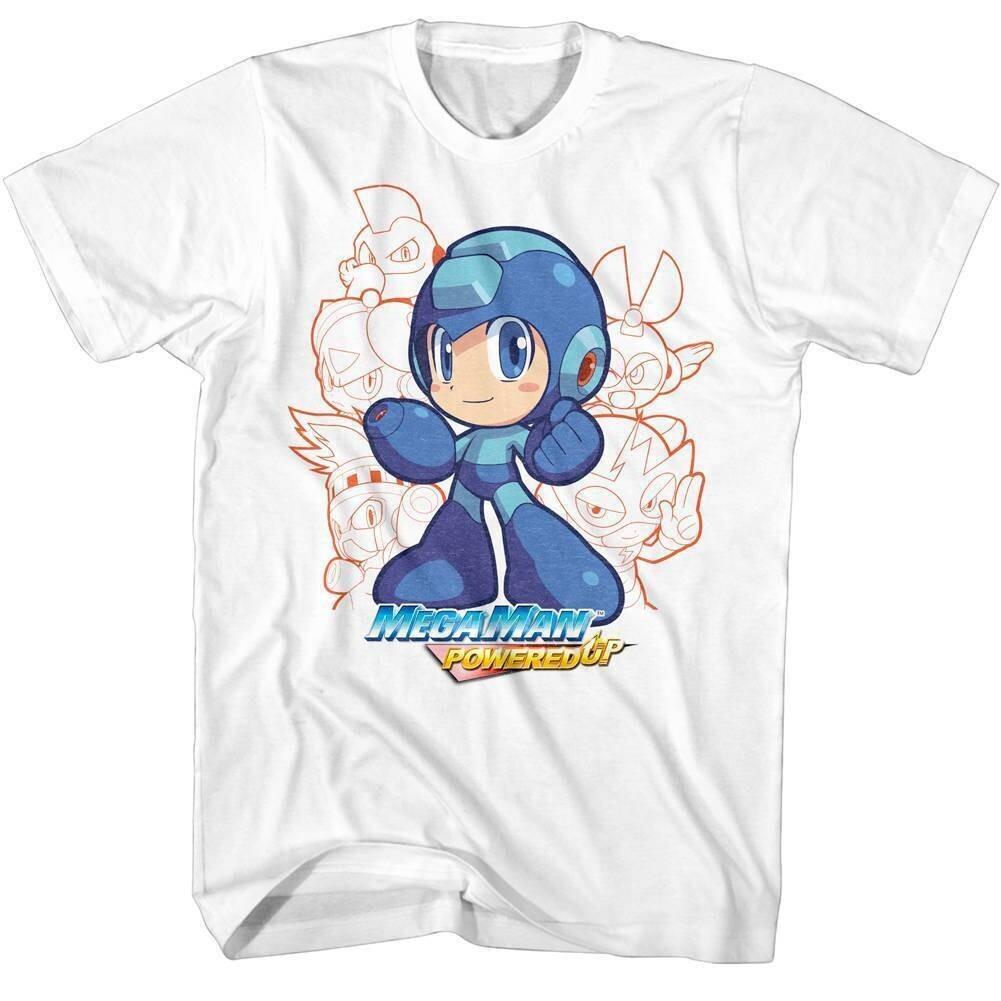 Megaman Powered Up Chibis Men T Shirt L