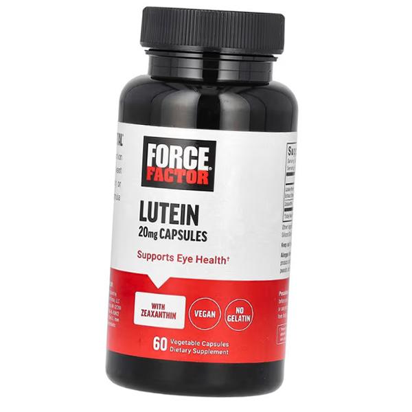 

Лютеїн для очей, Lutein 20, Force Factor 60вегкапс (72641014) 60vcaps