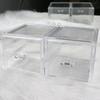 Transparent Dustproof Makeup Organizer with Drawers